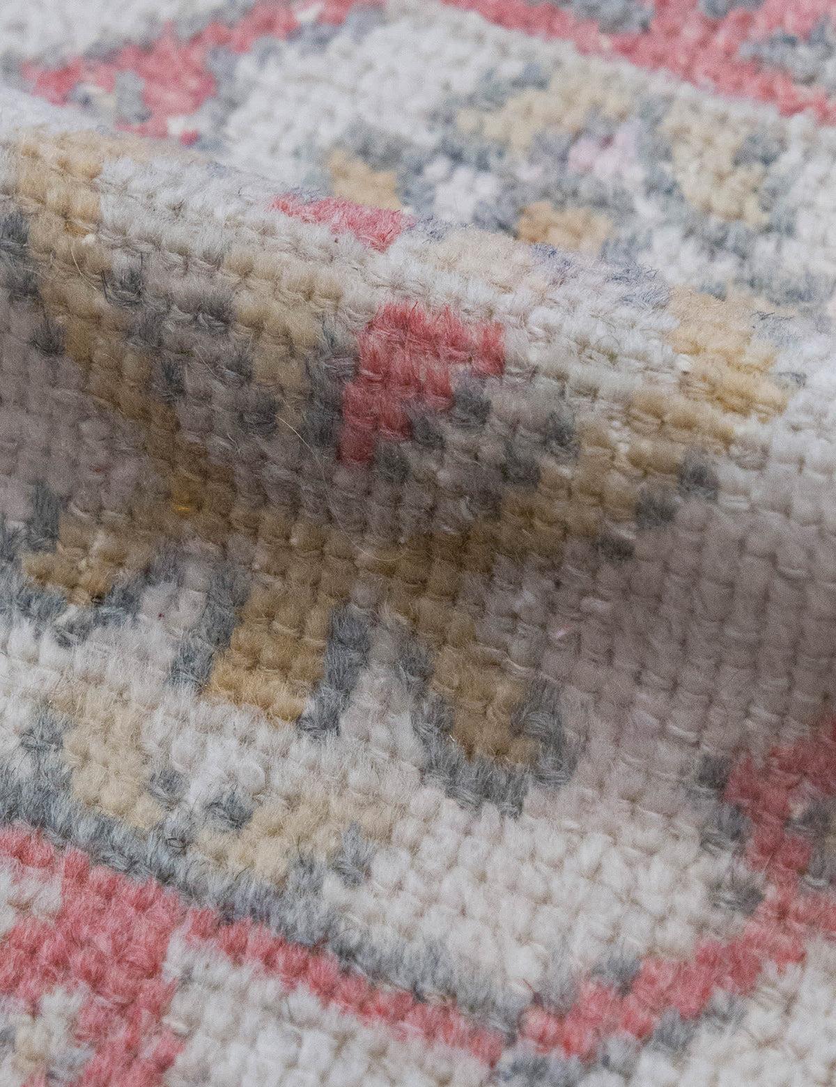 Vintage Turkish Hand-Knotted Wool Mini Rug No. 308, 1'7" x 3'2"