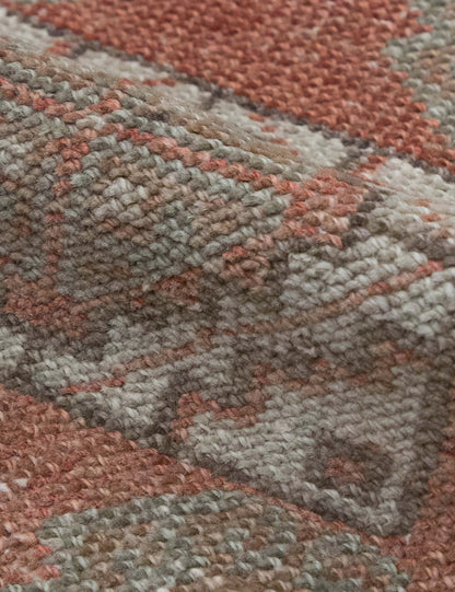 Vintage Turkish Hand-Knotted Wool Mini Rug No. 314, 1'11" x 3'7"