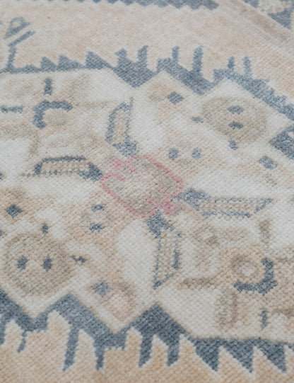 Vintage Turkish Hand-Knotted Wool Mini Rug No. 317, 1'9" x 3'4"