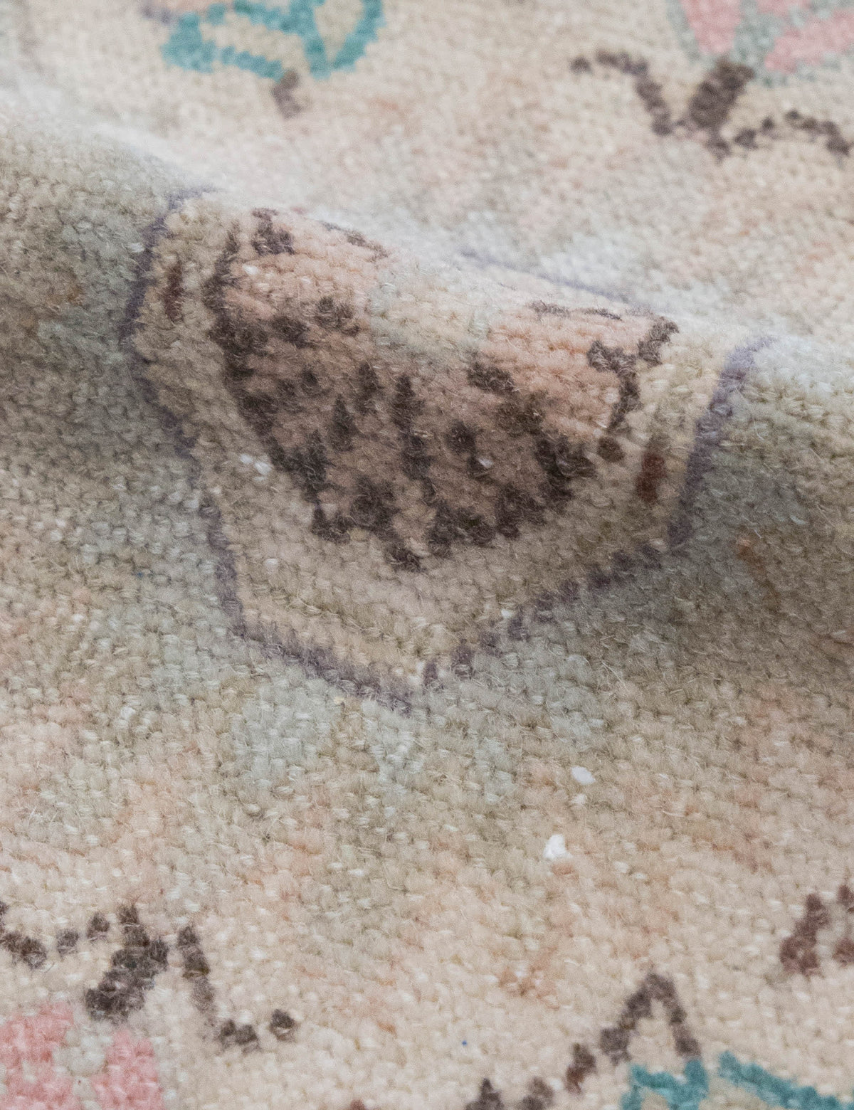 Vintage Turkish Hand-Knotted Wool Mini Rug No. 318, 1'9" x 3'1"