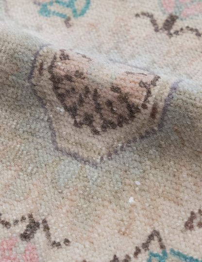 Vintage Turkish Hand-Knotted Wool Mini Rug No. 318, 1'9" x 3'1"