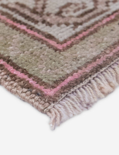 Vintage Turkish Hand-Knotted Wool Mini Rug No. 320, 1'9" x 3'1"