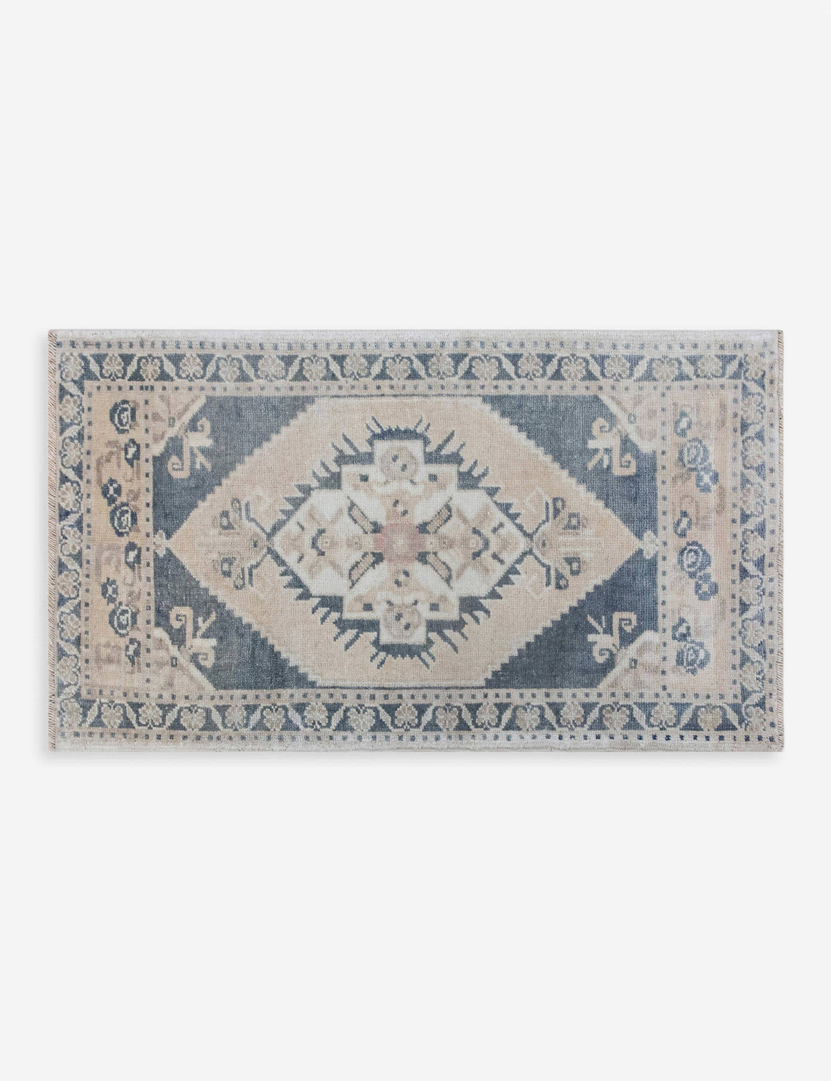 Vintage Turkish Hand-Knotted Wool Mini Rug No. 321, 1'8" x 3'3"