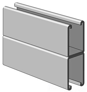 ALLIED TUBE AND CONDUIT PS-150-2T3-10-PG PS 150 2T3 TWO PCS.PS 150 WELDED BACK TO BACK 1 5/8 IN. X 4 7/8 IN. X 12 GA.