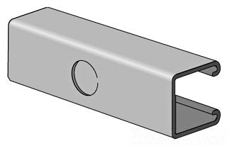 ALLIED TUBE AND CONDUIT PS-200-K06-20-PG PS 200 KO6 1 5/8 IN. X 1 5/8 IN. X 12 GA. CHANNEL WITH 7/8 IN. KNOCK OUTS ON 6 IN. CENTERS
