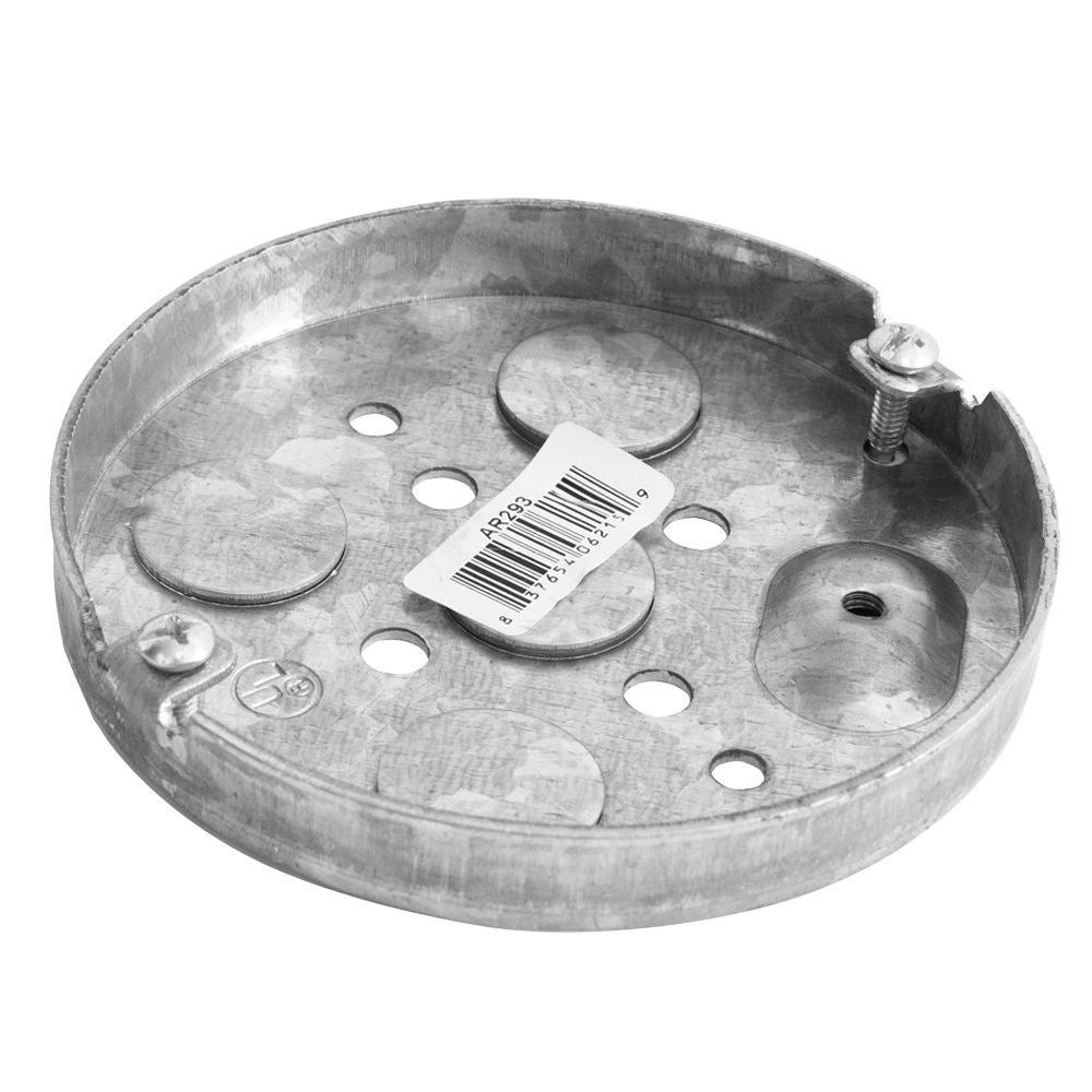 AMMO AR293 4IN ROUND CEILING PAN DRAWN 1/2IN DEEP FIVE 1/2IN KO