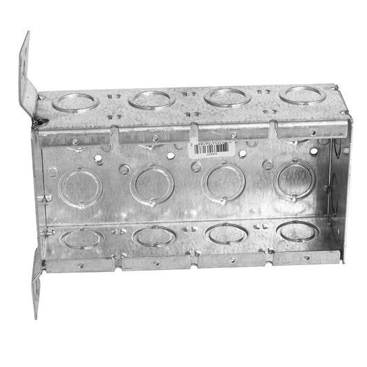 AR687 - 4-GANG MASONRY BOX 2-1/2" DEEP CKO + FB BRACKET