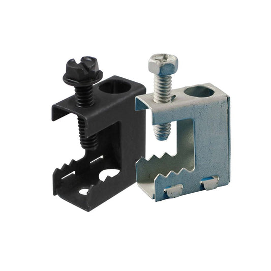 ARBC001 - SPRING STEEL BEAM CLAMP, ACCOMMODATES 1/4-20 OR #10-24 BRIDLE RINGS