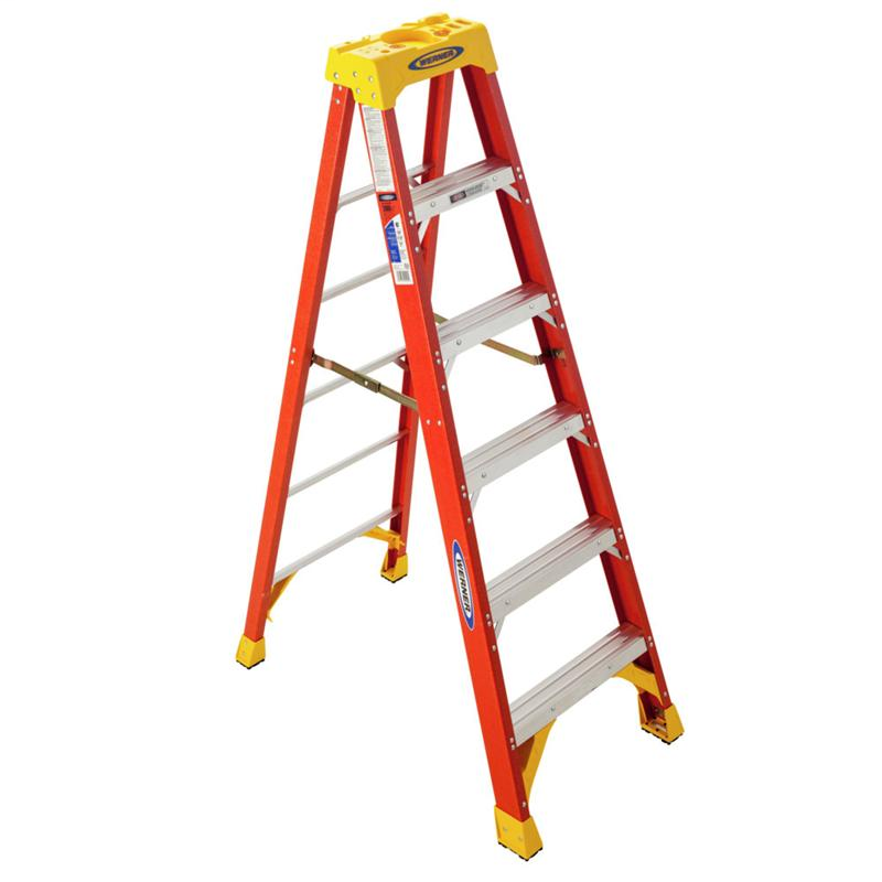 6208 8 ft Type IA Fiberglass Step Ladder