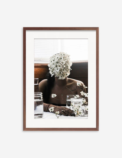 Southern Woman in White Dogwoods Photography Print by Ashley Johnson