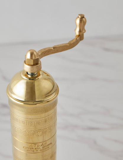 Atlas Brass Pepper Mill