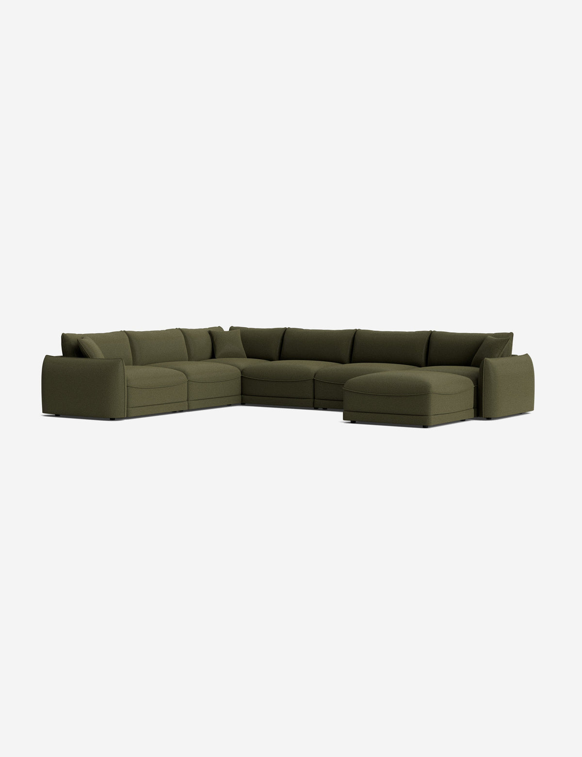 Balmer Modular Corner Sectional Sofa With Ottoman