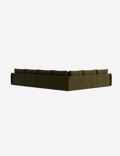 Balmer Modular Corner Sectional Sofa With Ottoman
