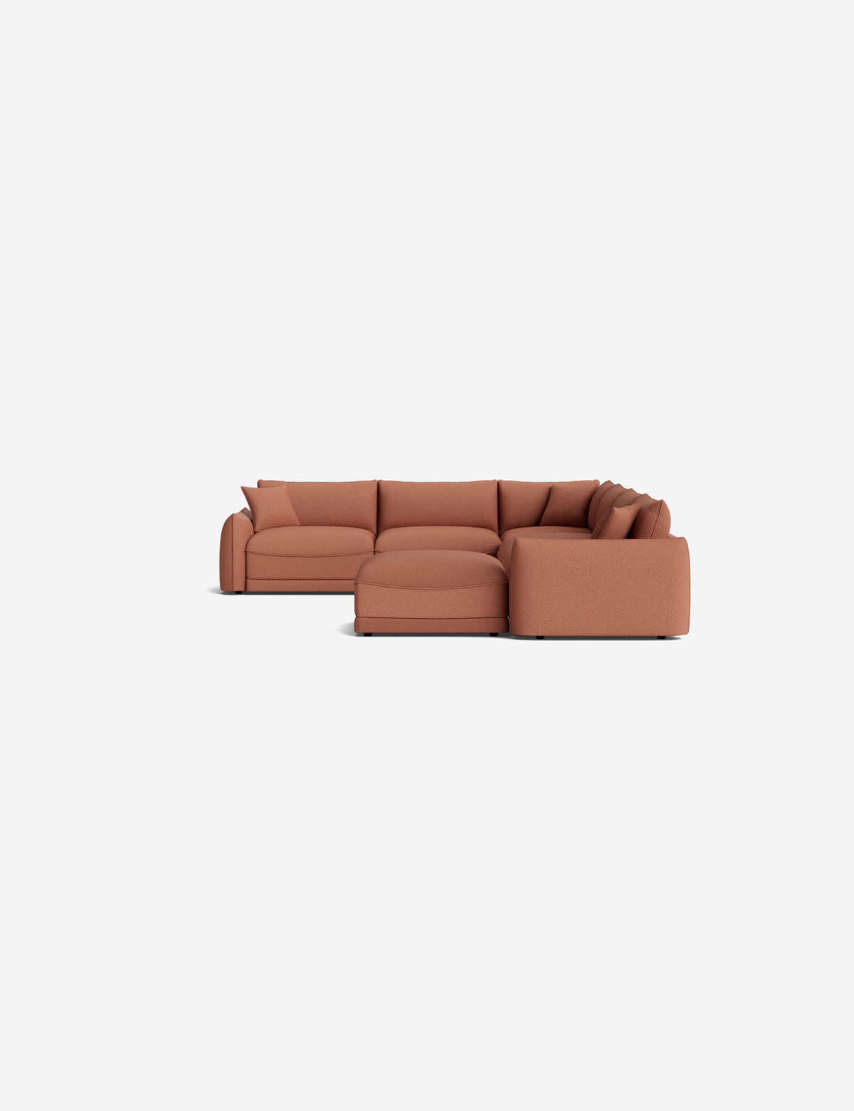 Balmer Modular Corner Sectional Sofa With Ottoman