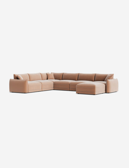 Balmer Modular Corner Sectional Sofa With Ottoman