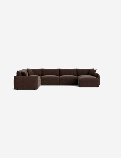 Balmer Modular Corner Sectional Sofa With Ottoman