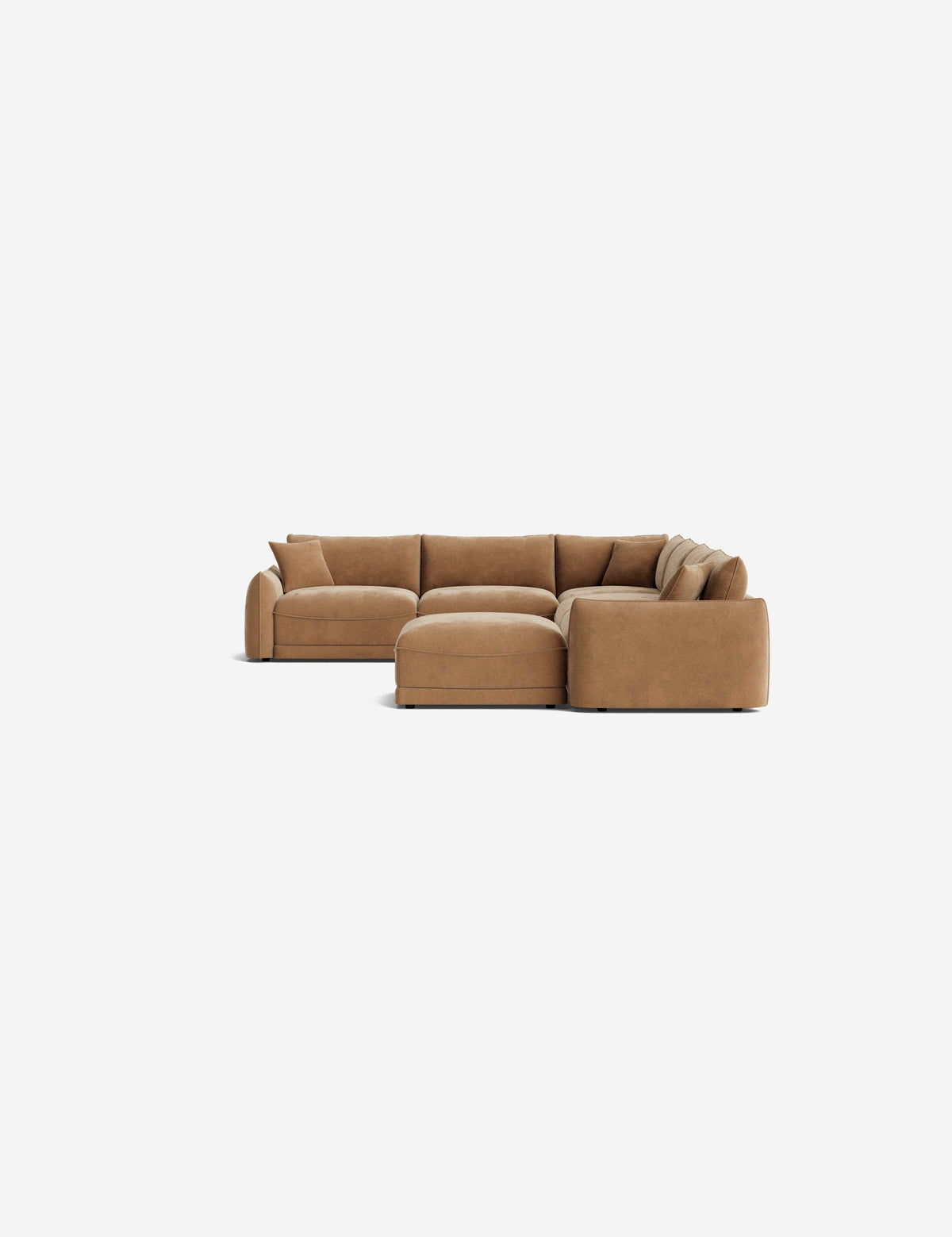 Balmer Modular Corner Sectional Sofa With Ottoman