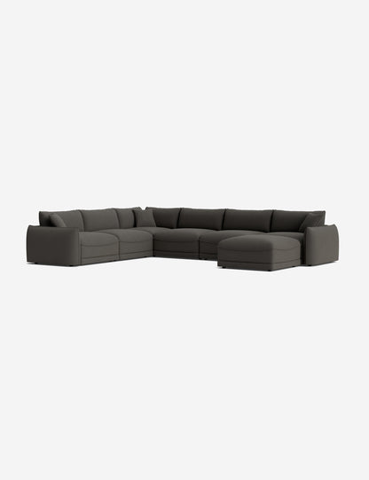 Balmer Modular Corner Sectional Sofa With Ottoman