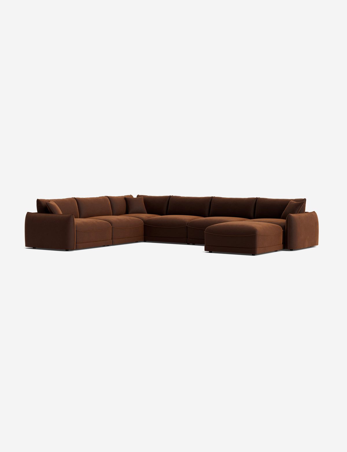Balmer Modular Corner Sectional Sofa With Ottoman