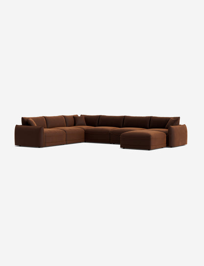 Balmer Modular Corner Sectional Sofa With Ottoman