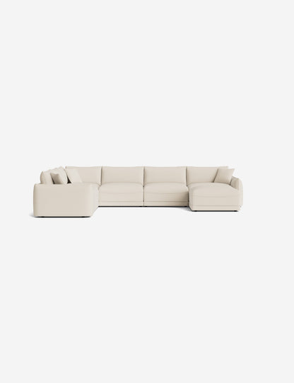 Balmer Modular Corner Sectional Sofa With Ottoman