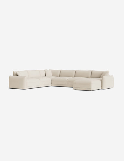 Balmer Modular Corner Sectional Sofa With Ottoman