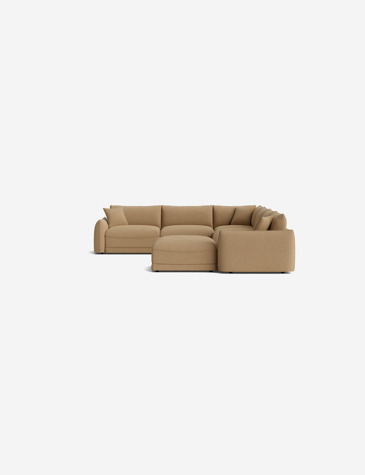 Balmer Modular Corner Sectional Sofa With Ottoman