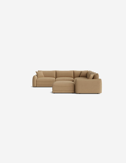Balmer Modular Corner Sectional Sofa With Ottoman