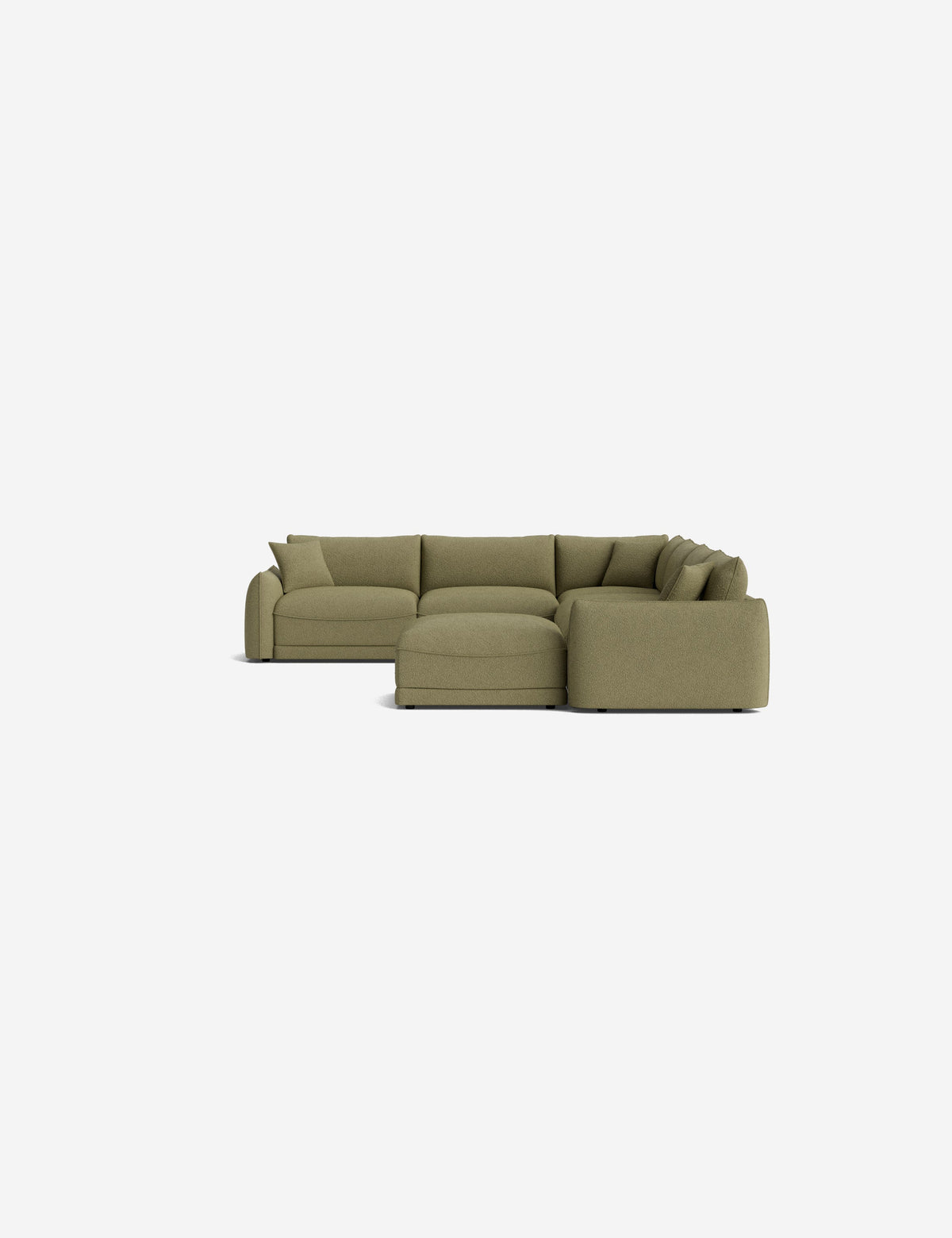 Balmer Modular Corner Sectional Sofa With Ottoman