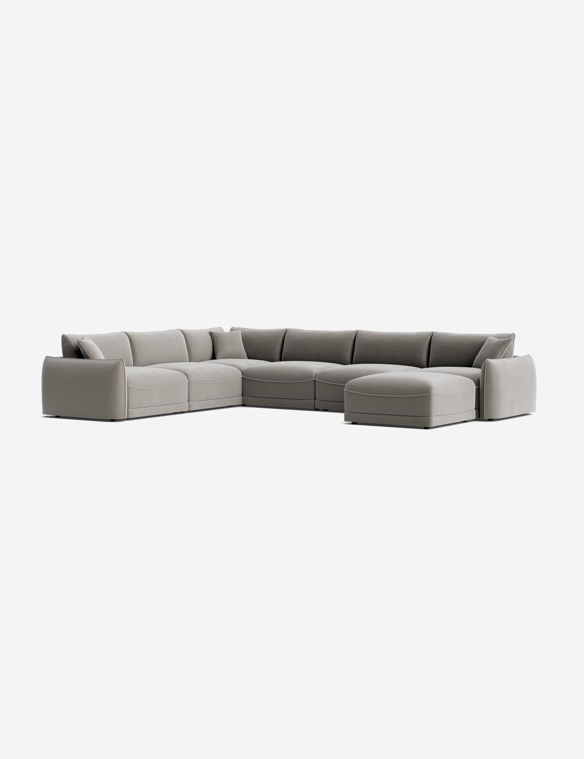 Balmer Modular Corner Sectional Sofa With Ottoman