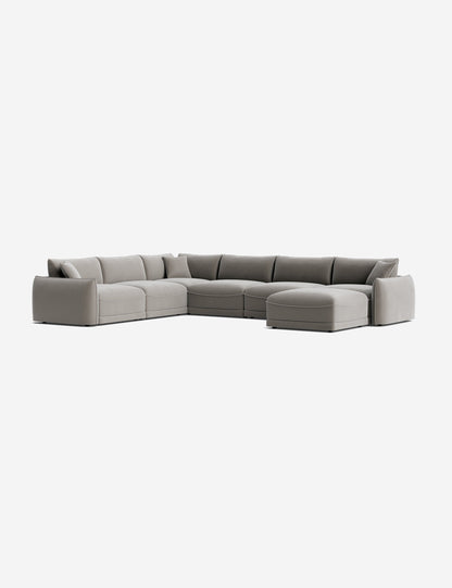 Balmer Modular Corner Sectional Sofa With Ottoman