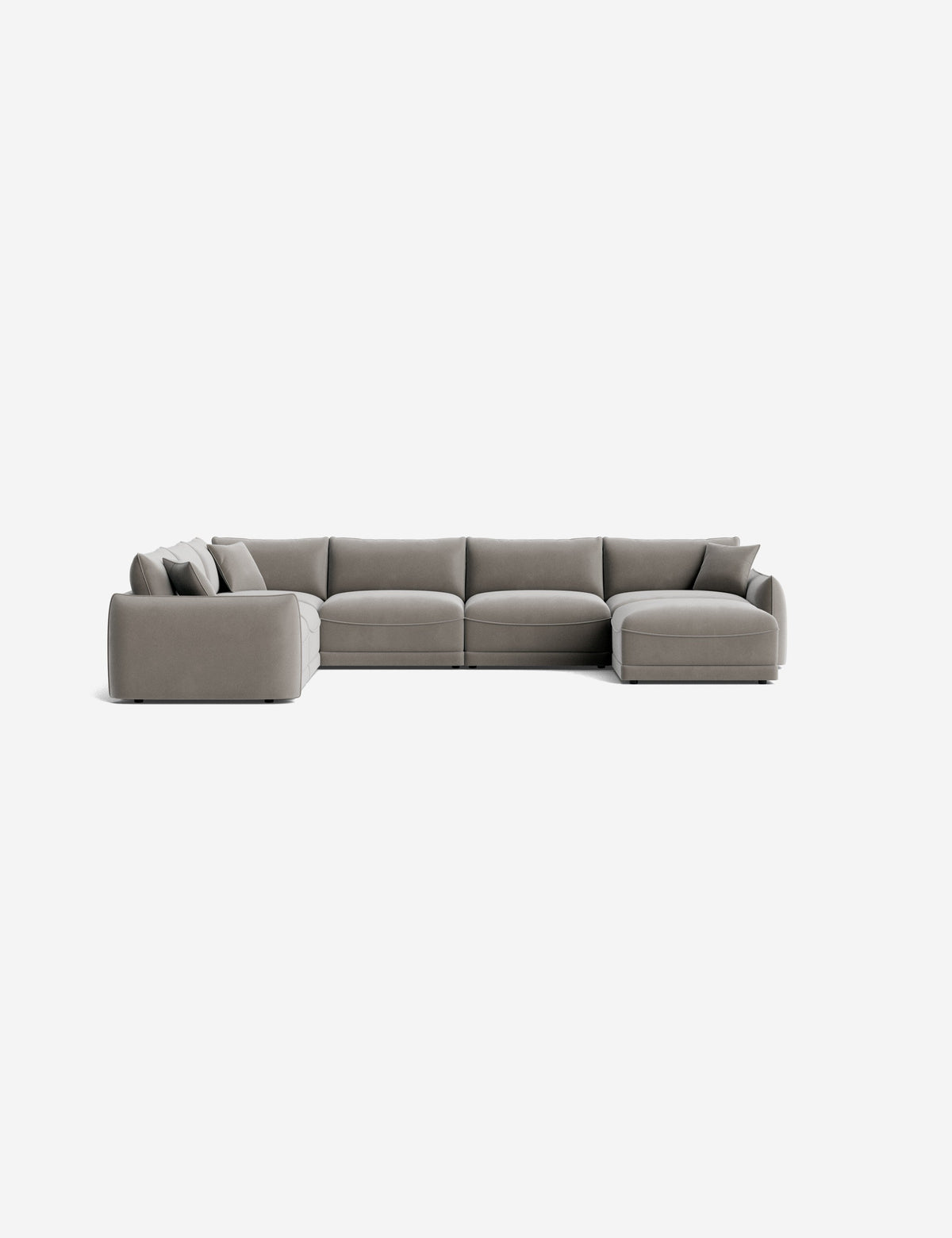 Balmer Modular Corner Sectional Sofa With Ottoman