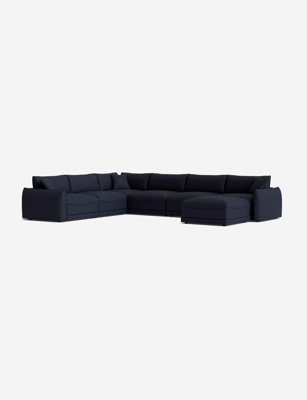 Balmer Modular Corner Sectional Sofa With Ottoman