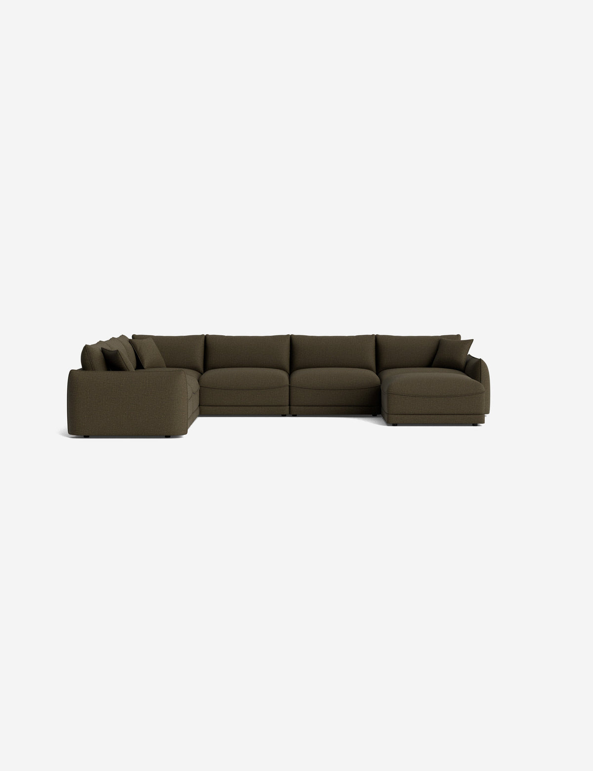 Balmer Modular Corner Sectional Sofa With Ottoman