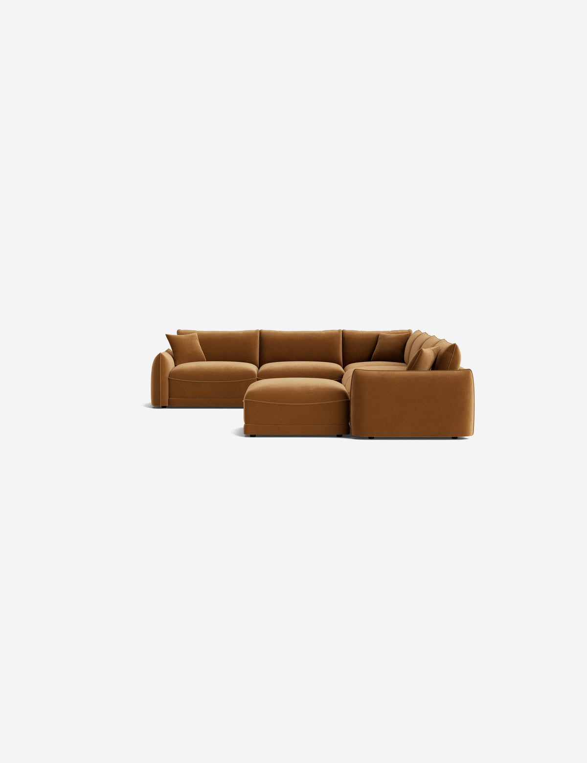 Balmer Modular Corner Sectional Sofa With Ottoman