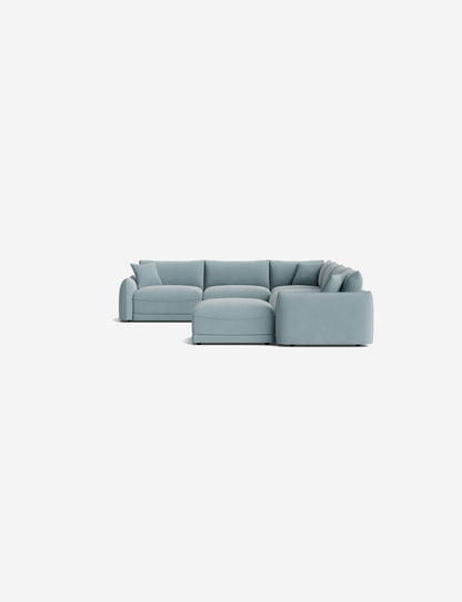 Balmer Modular Corner Sectional Sofa With Ottoman