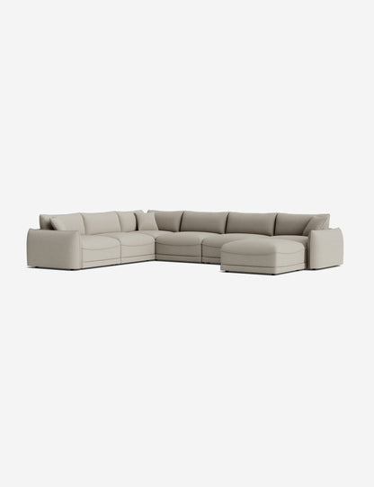 Balmer Modular Corner Sectional Sofa With Ottoman