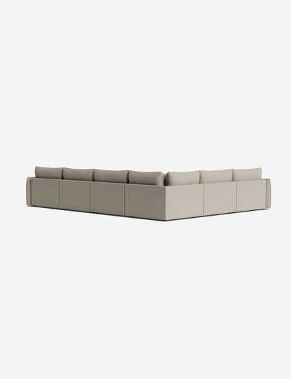 Balmer Modular Corner Sectional Sofa With Ottoman