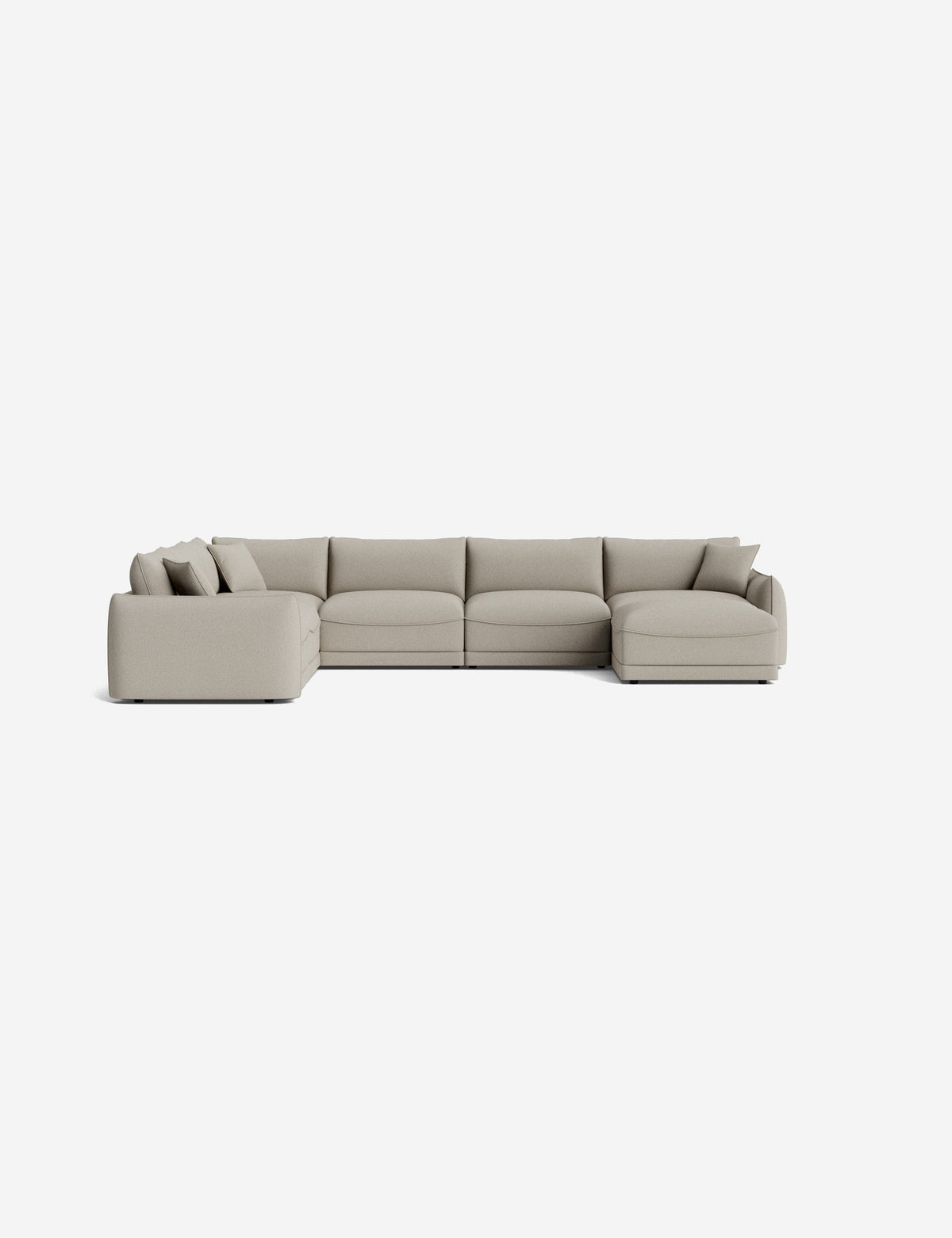Balmer Modular Corner Sectional Sofa With Ottoman