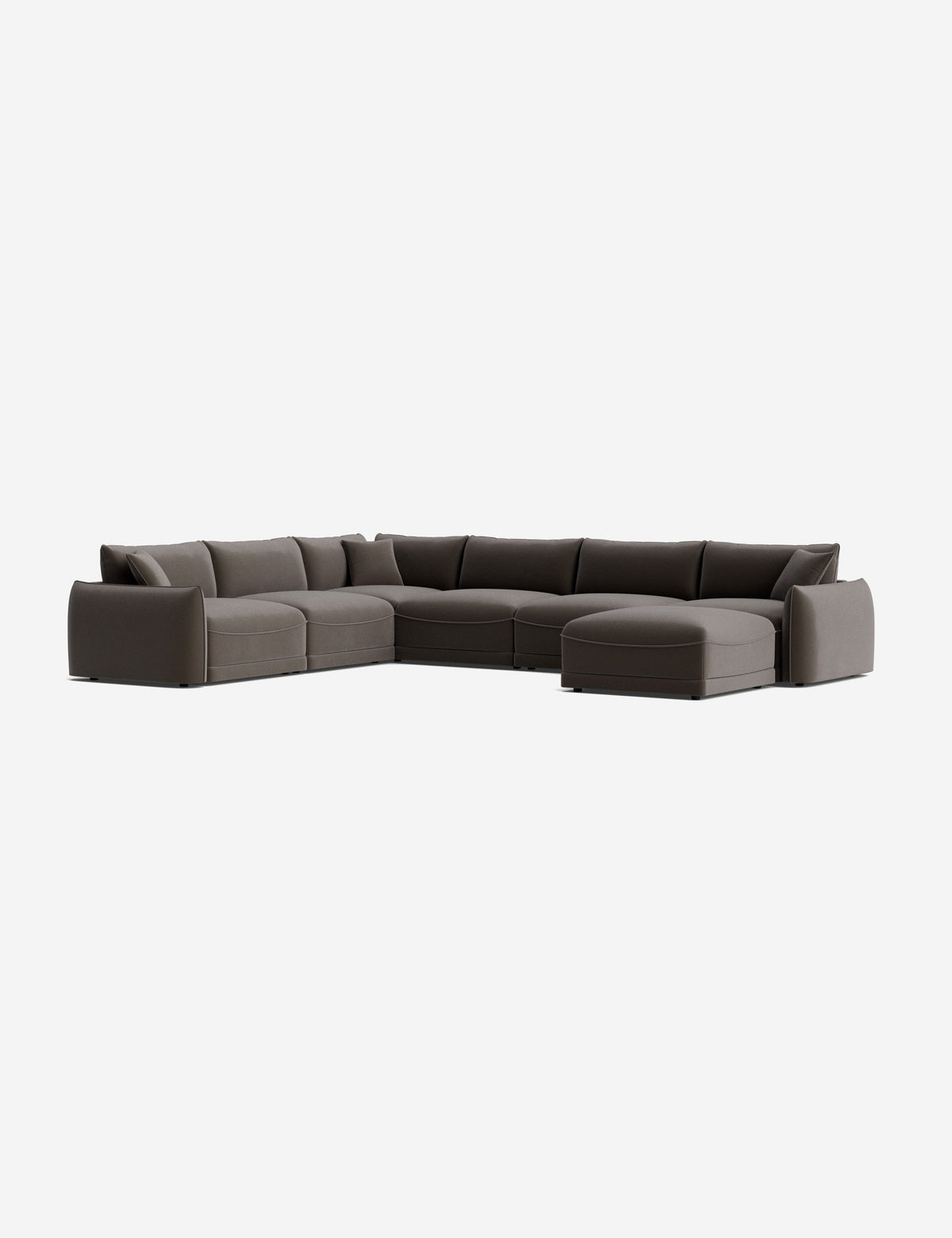Balmer Modular Corner Sectional Sofa With Ottoman