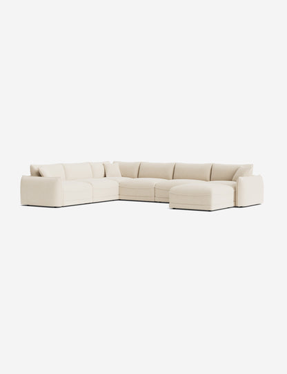 Balmer Modular Corner Sectional Sofa With Ottoman