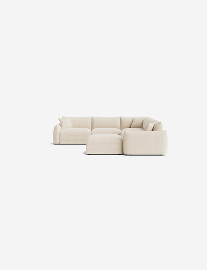 Balmer Modular Corner Sectional Sofa With Ottoman