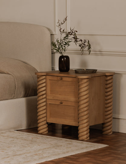 Treccia 2-Drawer Nightstand by Gillian Segal for Moe's