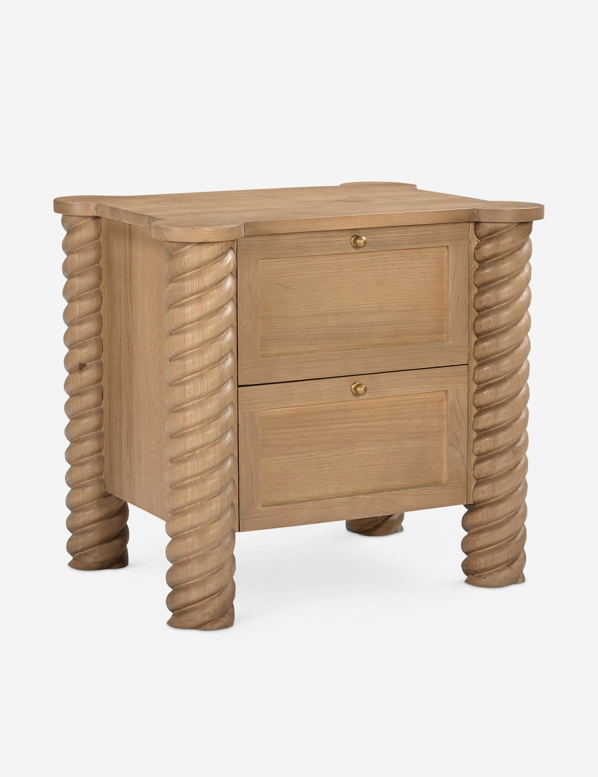 Treccia 2-Drawer Nightstand by Gillian Segal for Moe's