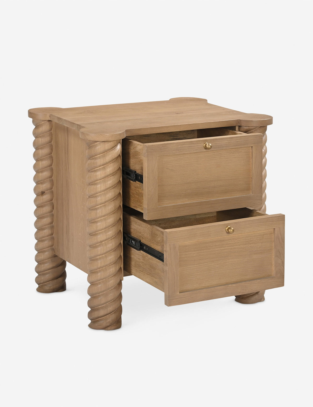 Treccia 2-Drawer Nightstand by Gillian Segal for Moe's