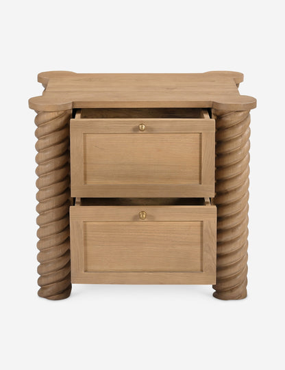 Treccia 2-Drawer Nightstand by Gillian Segal for Moe's