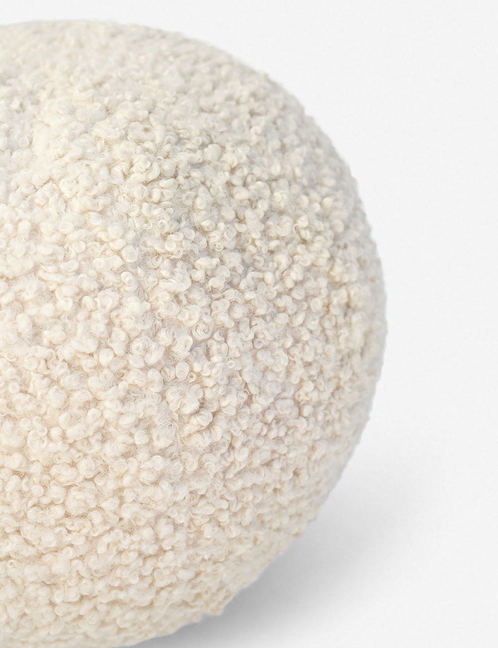 Bouclé Ball Pillow by Sarah Sherman Samuel