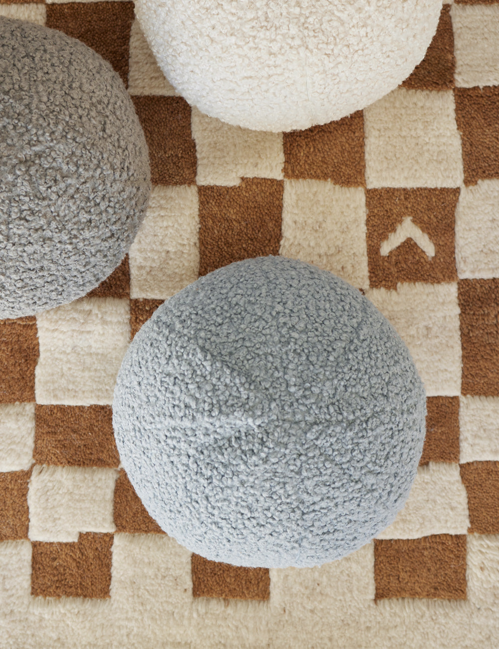 Bouclé Ball Pillow by Sarah Sherman Samuel