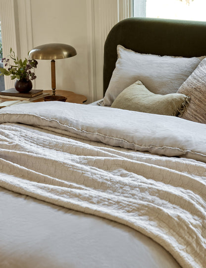Ojai Cotton Matelassé Coverlet by Pom Pom at Home