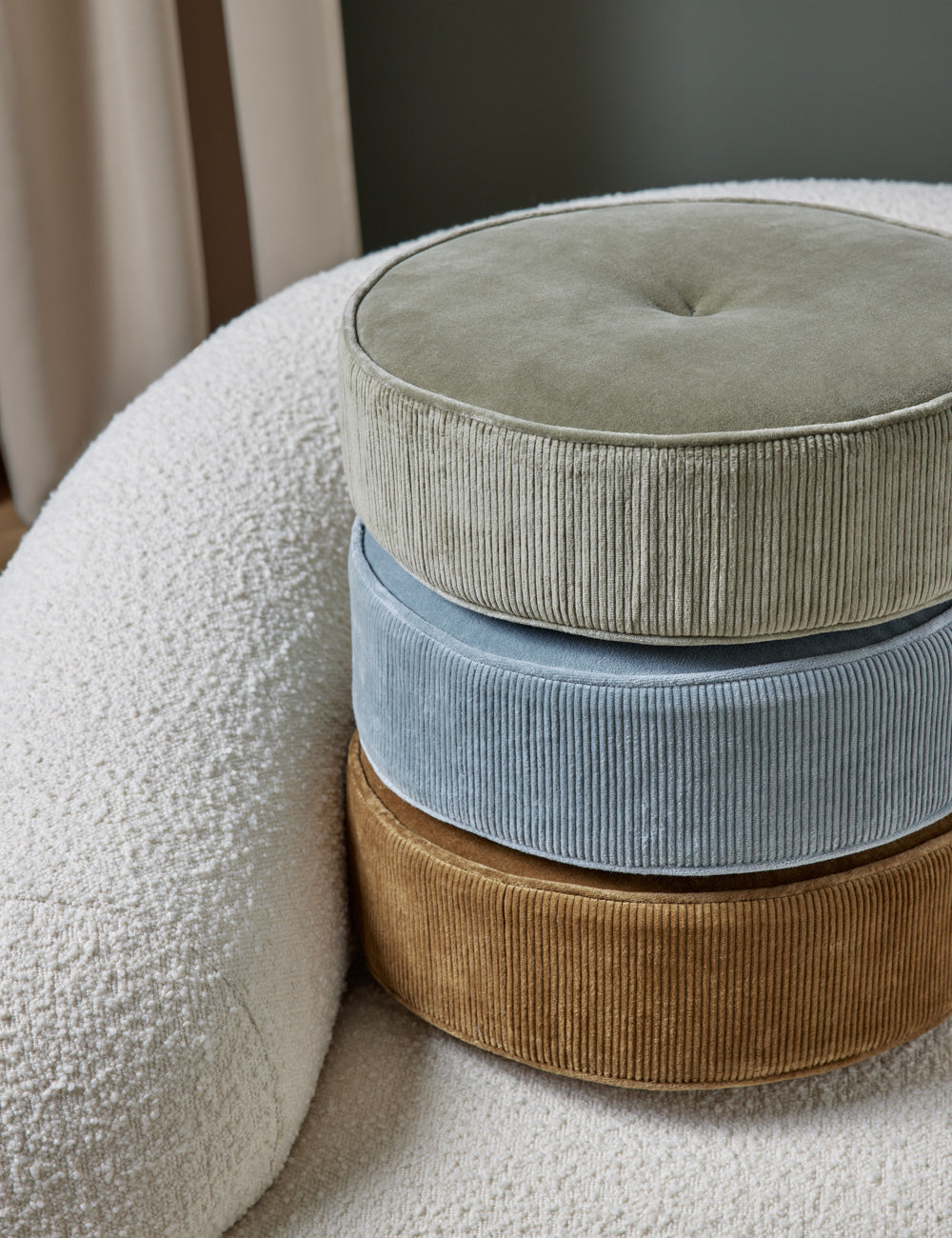 Velvet Disc Pillow by Sarah Sherman Samuel